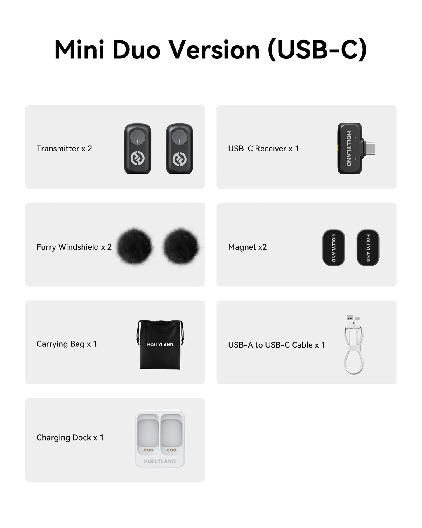 Deals for You Days!Hollyland Wireless Microphone LARK A1 USB-C for Iphone & Android 45Khz/24Bit, Magnetic Mini Mic for Podcast, Vlogging