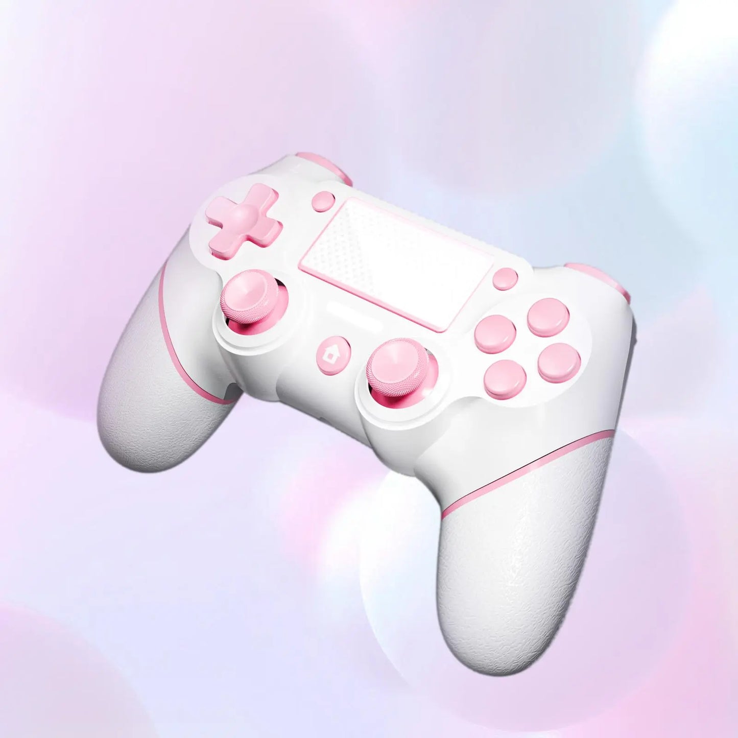 STARONE PS4 Wireless Controller, Custom Design V2 PS4 Gamepad Joystick with Anti-Slip Grip on Both Sides and 3.5Mm Audio Jack Button Cable Bluetooth, Pink Gamepad